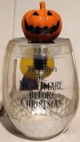 Tim Burton's The Nightmare Before Christmas Wine Glass and Stopper