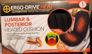 Ergo Drive Lumbar and Posterior Heated Seat Cushion