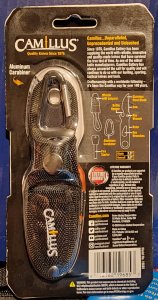 Camillus Hunting Survival Pack, 1.5" Blade Pocket Knife with Smooth and Saw Edge, Hex Wrenches, Bottle Opener and Sheath, Firestarter, Whistle with Paracord, and Aluminum Carabiner