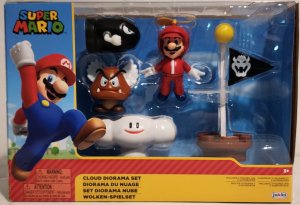 Nintendo Super Mario World Cloud Diorama Action Figure Set (9")