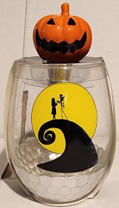 Tim Burton's The Nightmare Before Christmas Wine Glass and Stopper