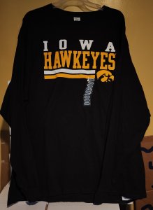 NCAA Iowa Hawkeyes Long Sleeve TShirt Size XL