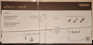 allen + roth Rhys Chrome Pre-Rinse Commercial Style Kitchen Faucet