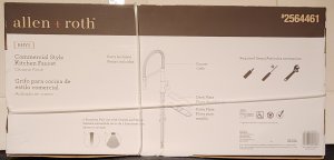 allen + roth Rhys Chrome Pre-Rinse Commercial Style Kitchen Faucet