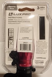 4 x Lux Pro Flashlights 290 lumens. Multiple Colors.