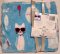 Kid's Cat Pillow and Cat Throw Set